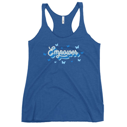 Performance | Thin Racerback Tank Top | Empower Volleyball Club | Vanguard Logo