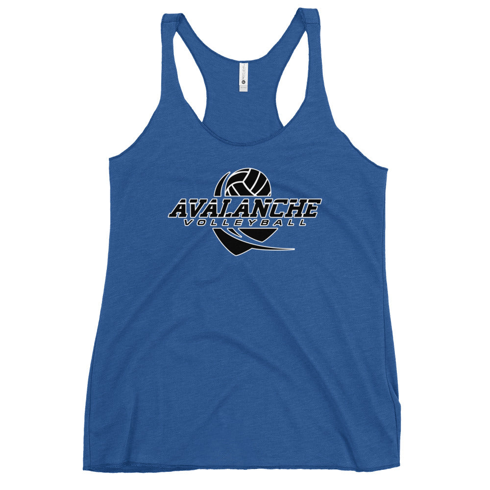 Performance | Thin Racerback Tank Top | Avalanche Volleyball Club | Crest Logo
