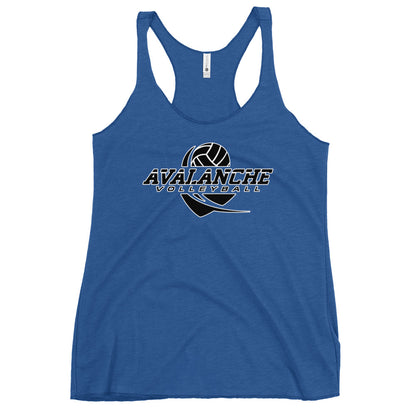 Performance | Thin Racerback Tank Top | Avalanche Volleyball Club | Crest Logo