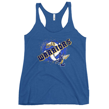 Performance | Thin Racerback Tank Top | Indian Land Middle School Volleyball | Vanguard Warriors Logo