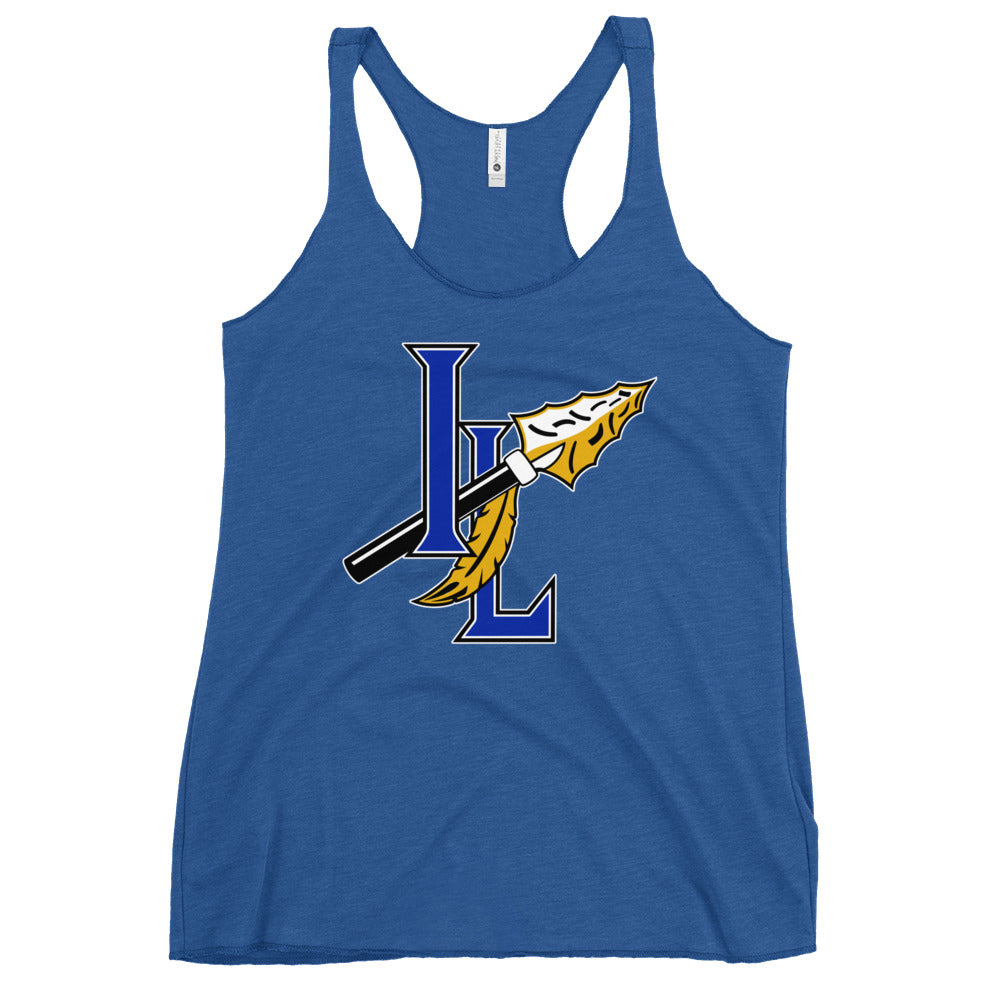 Performance | Thin Racerback Tank Top | Indian Land Middle School Volleyball | Spear Athletic Logo