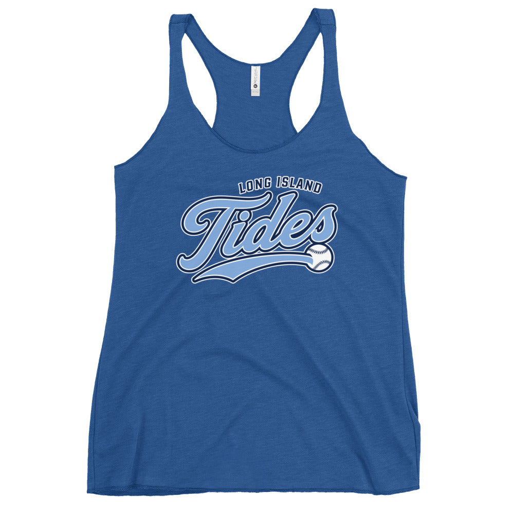 Performance | Thin Racerback Tank Top | Long Island Tides Baseball | Athletics Logo