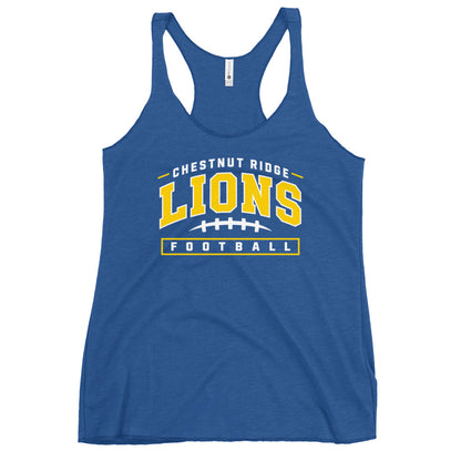 Performance | Thin Racerback Tank Top | Chestnut Ridge Lions Football | Valor Logo