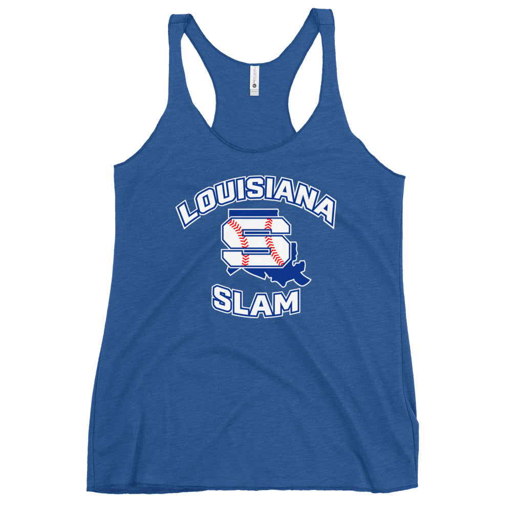 Performance | Thin Racerback Tank Top | Louisiana Slam Baseball | Emblem Logo