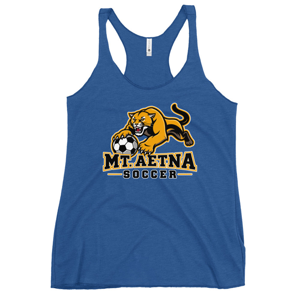 Performance | Thin Racerback Tank Top | Mt. Aetna Adventist School | Soccer Apex Logo