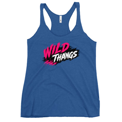 Performance | Thin Racerback Tank Top | Wild Thangs | Crest Logo