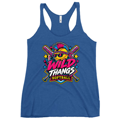 Performance | Thin Racerback Tank Top | Wild Thangs | Valor Logo