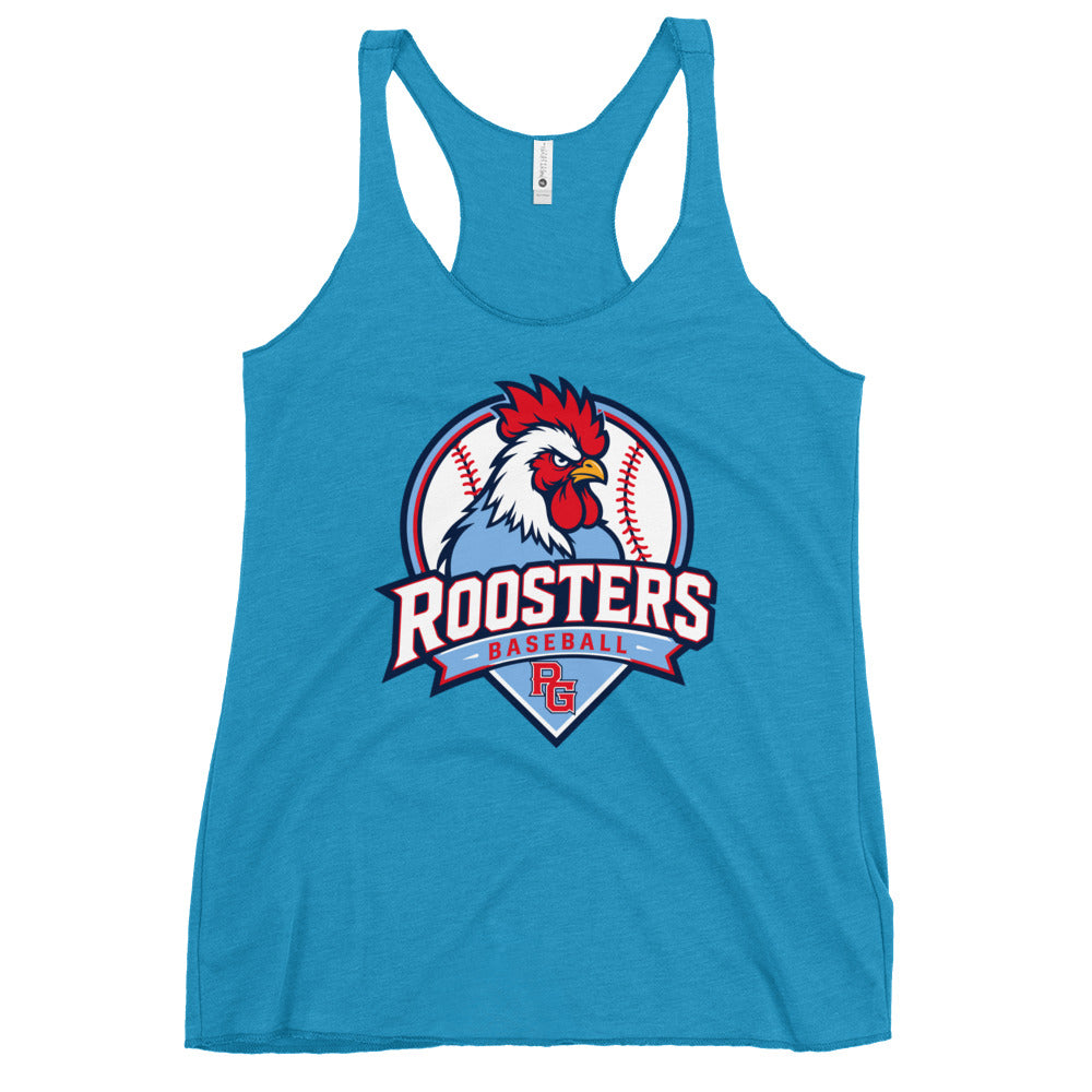 Performance | Thin Racerback Tank Top | Rooster Nation | Athletic Crest Logo