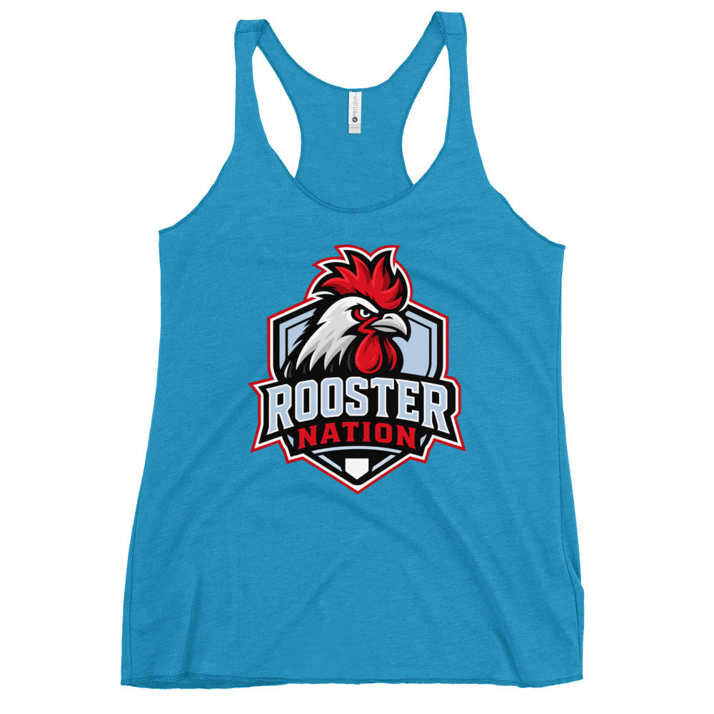 Performance | Thin Racerback Tank Top | Rooster Nation | Shield Logo