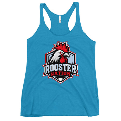 Performance | Thin Racerback Tank Top | Rooster Nation | Shield Logo