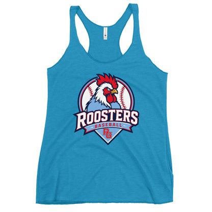 Performance | Thin Racerback Tank Top | Rooster Nation | Athletic Crest Logo