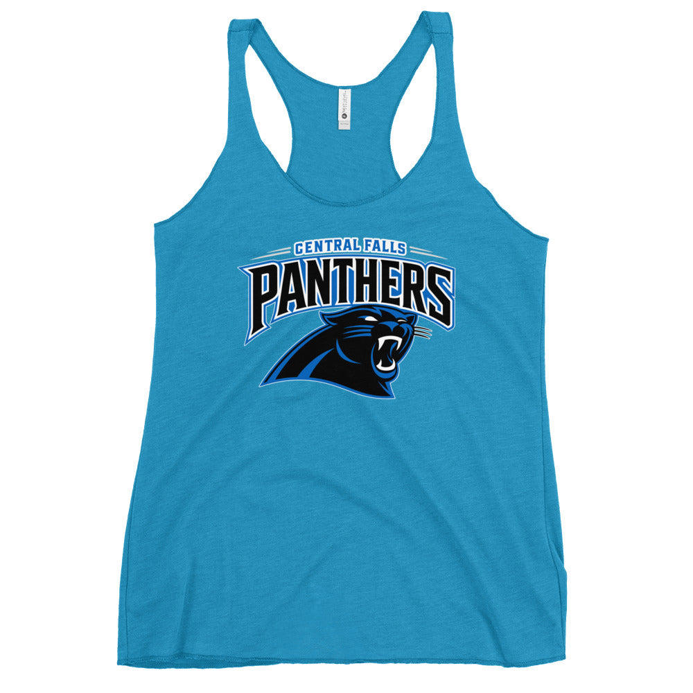 Performance | Thin Racerback Tank Top | Central Falls Panthers | Emblem Logo