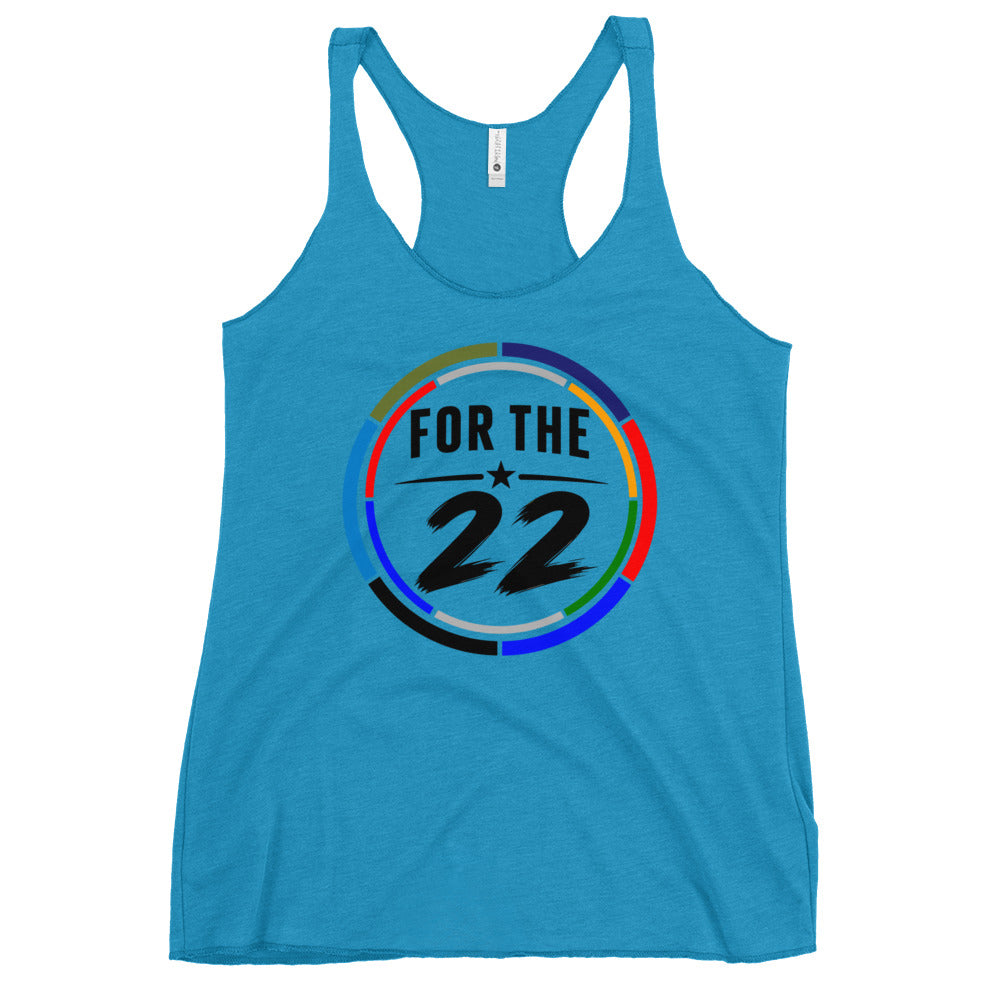 Performance | Thin Racerback Tank Top | For the 22 | Honor Athletics Logo