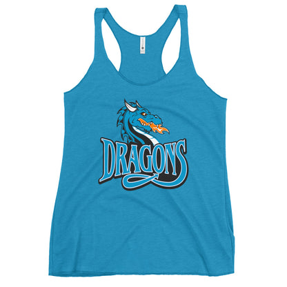 Performance | Thin Racerback Tank Top | International Studies Middle School Volleyball | Emblem Logo