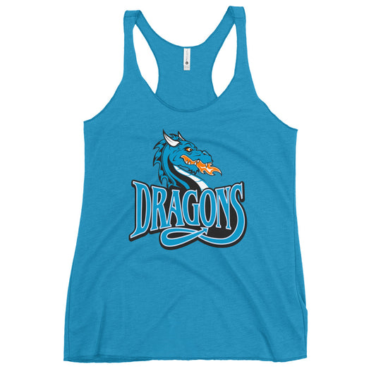 Performance | Thin Racerback Tank Top | International Studies Middle School Volleyball | Emblem Logo