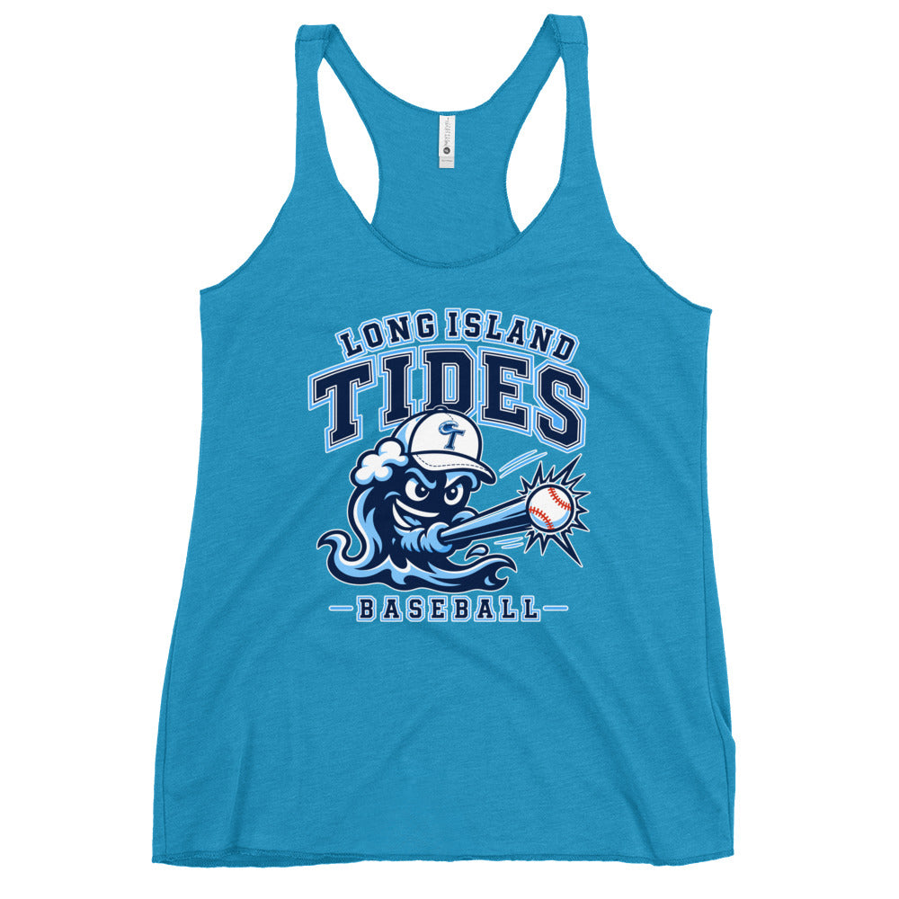 Performance | Thin Racerback Tank Top | Long Island Tides Baseball | Valor Logo