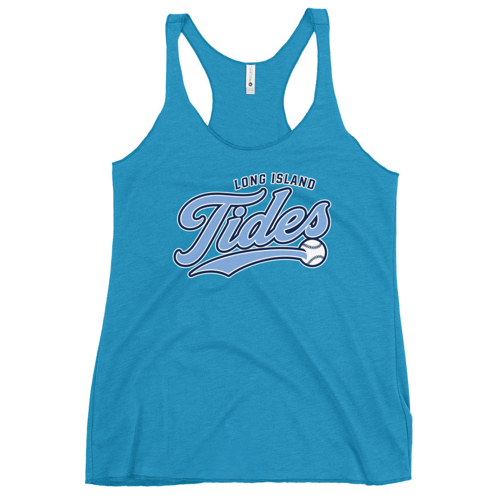 Performance | Thin Racerback Tank Top | Long Island Tides Baseball | Athletics Logo