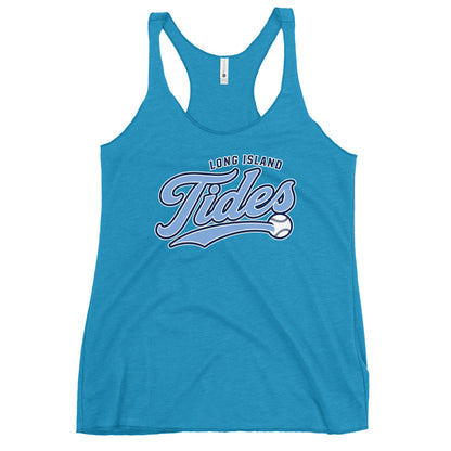 Performance | Thin Racerback Tank Top | Long Island Tides Baseball | Athletics Logo