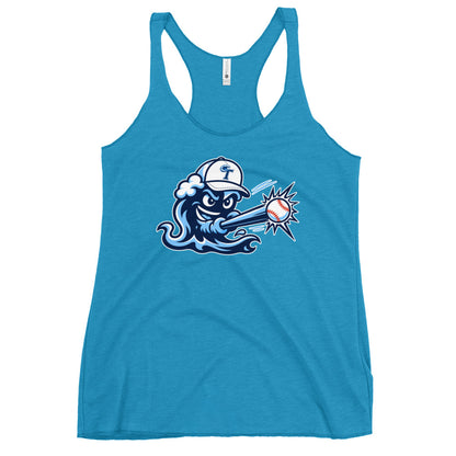 Performance | Thin Racerback Tank Top | Long Island Tides Baseball | Mascot Logo