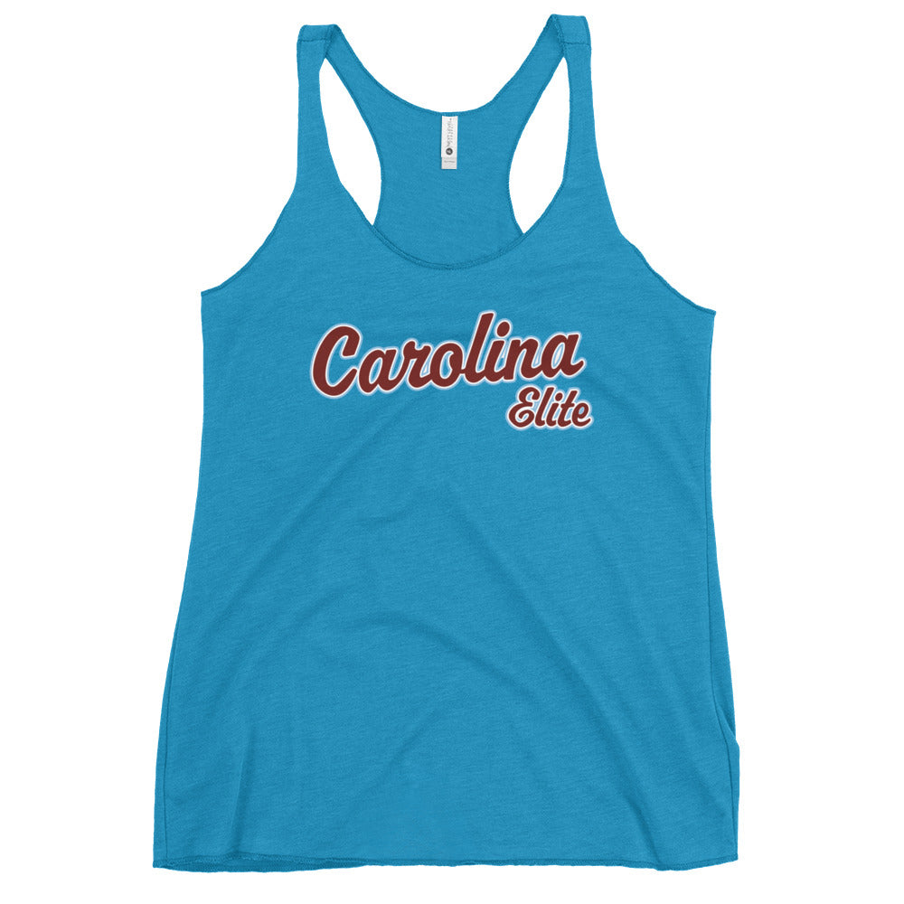 Performance | Thin Racerback Tank Top | Carolina Elite-Shields | Modern Script Logo