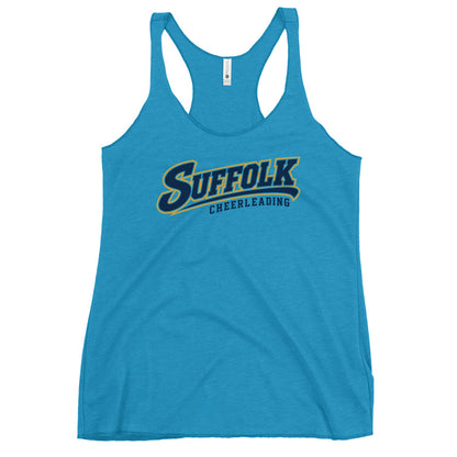 Performance | Thin Racerback Tank Top | Suffolk University Cheerleading | Athletics Logo