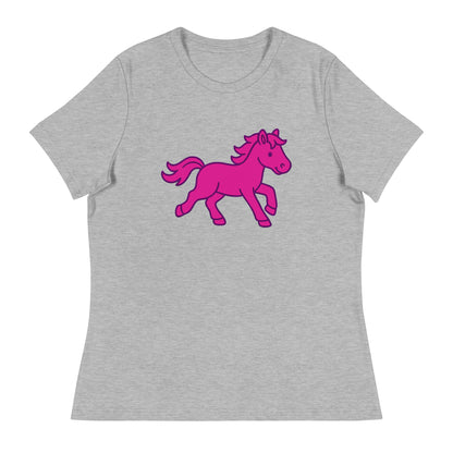 Performance | Women's Relaxed T Shirt | Pink Pony Athletic Club | Mascot Logo