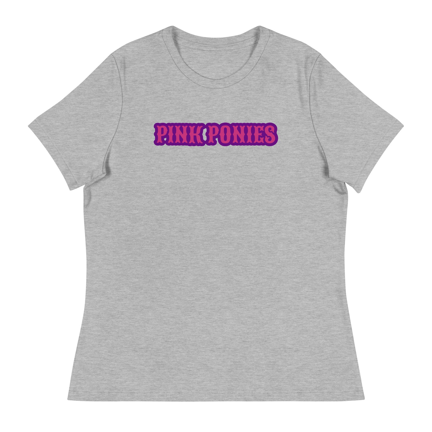 Performance | Women's Relaxed T Shirt | Pink Pony Athletic Club | Script Logo