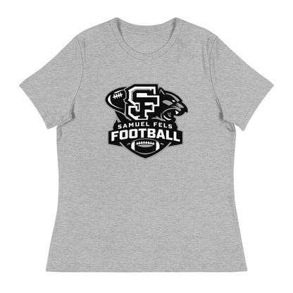 Performance | Women's Relaxed T Shirt | Samuel Fels Football | Crest Logo