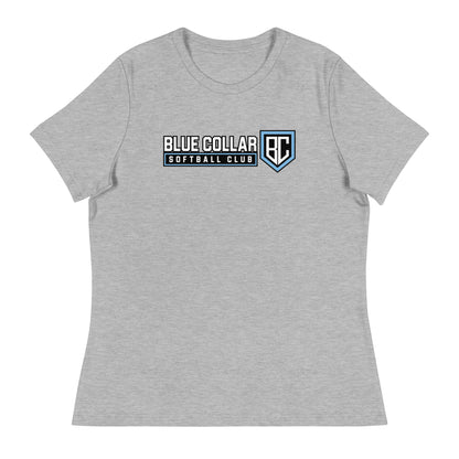 Performance | Women's Relaxed T Shirt | Blue Collar Softball 2034 | Vanguard Logo