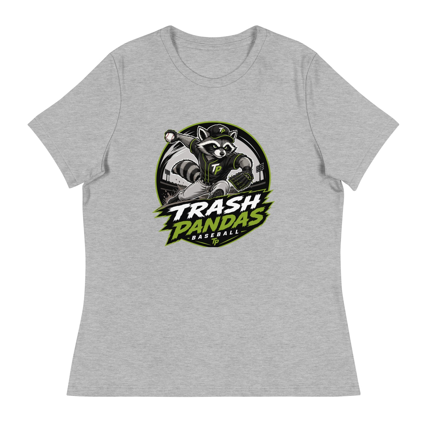 Performance | Women's Relaxed T Shirt | Trash Pandas Baseball Organization | Vanguard Logo