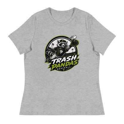 Performance | Women's Relaxed T Shirt | Trash Pandas Baseball Organization | Emblem Logo