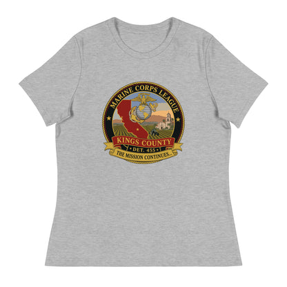 Performance | Women's Relaxed T Shirt | Marine Corps League kings County Det 455 | Shield Logo