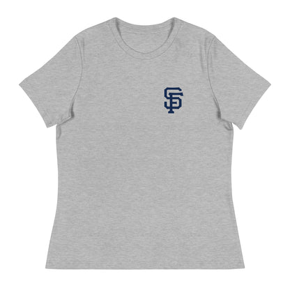 Performance | Women's Relaxed T Shirt | Saint Francis School | SF Crest Logo