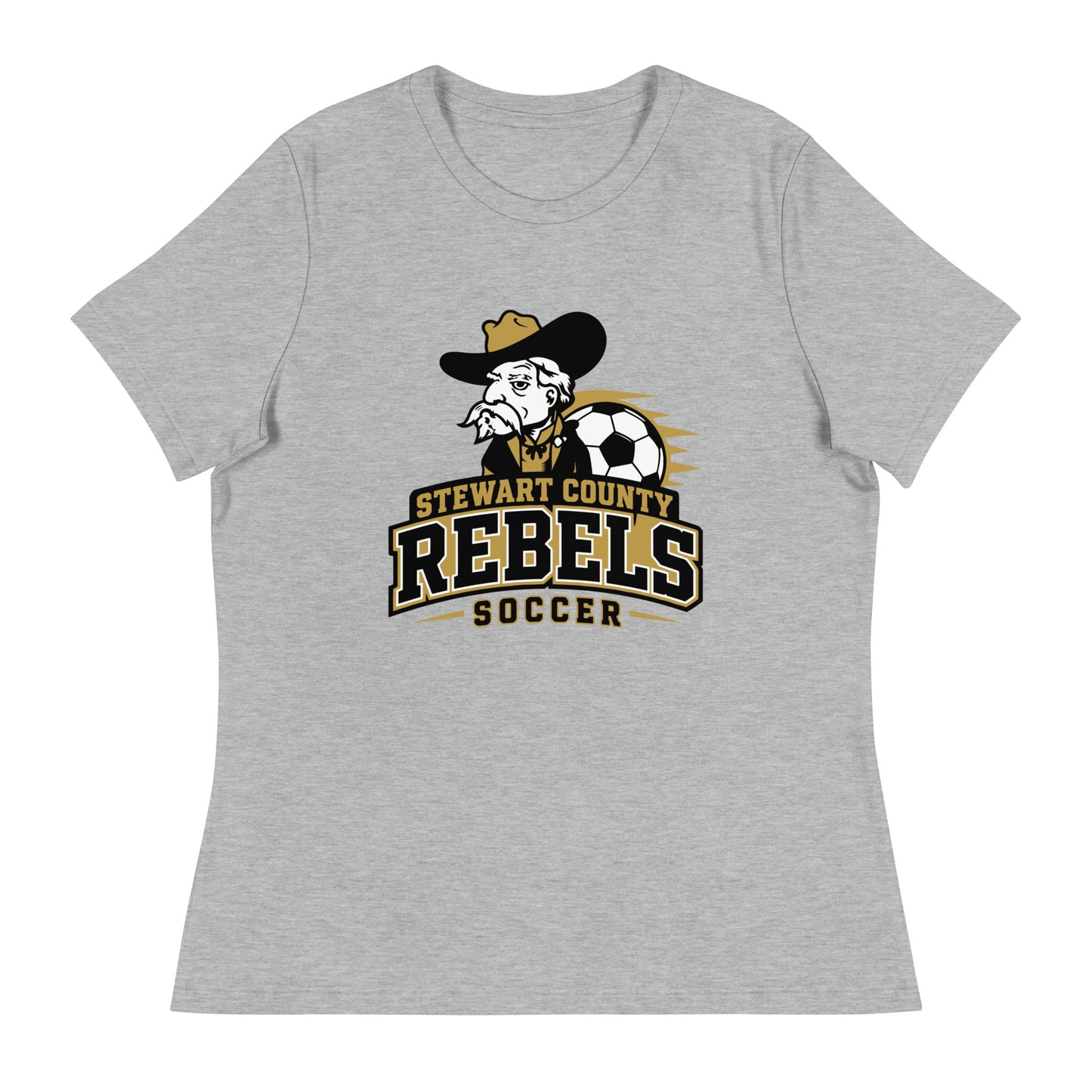 Performance | Women's Relaxed T Shirt | Stewart County Soccer | Crest Logo