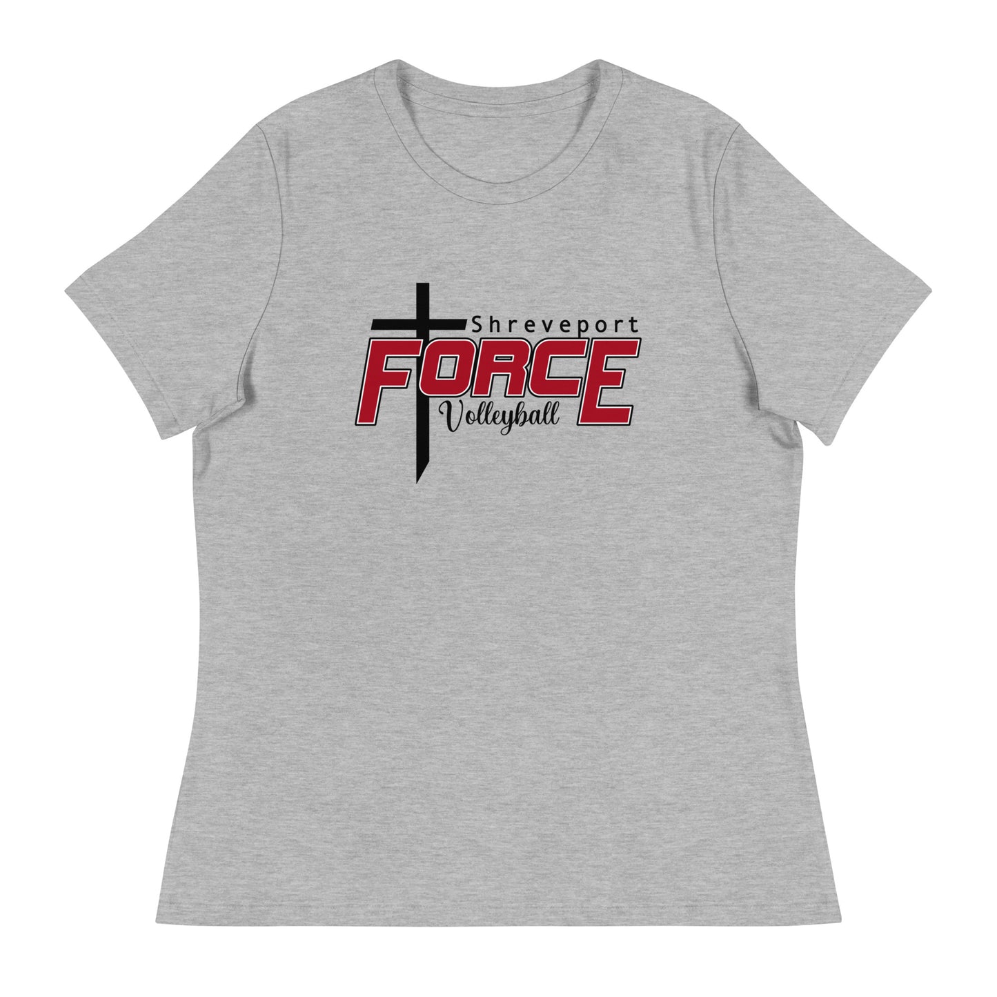 Performance | Women's Relaxed T Shirt | Shreveport Force Volleyball | Crest Logo
