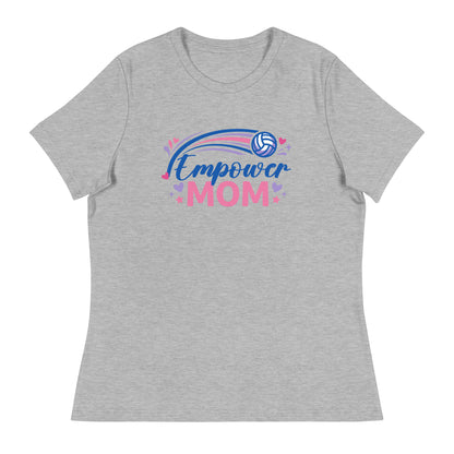 Performance | Women's Relaxed T Shirt | Empower Volleyball Club | Mom Crest Logo