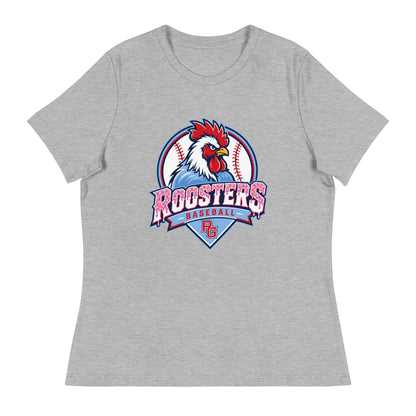 Performance | Women's Relaxed T Shirt | Rooster Nation | Emblem Logo