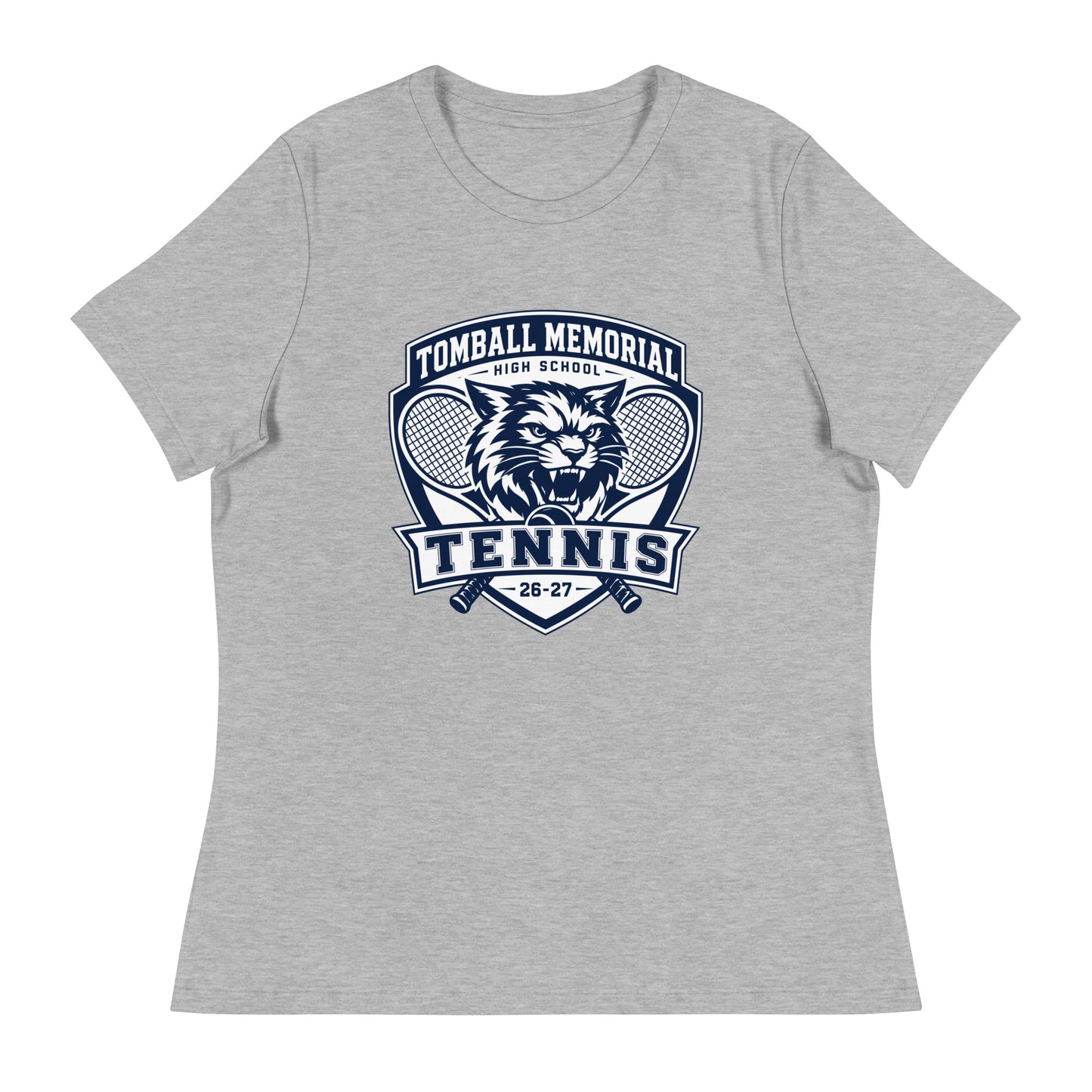 Performance | Women's Relaxed T Shirt | TMHS Tennis | Shield Logo