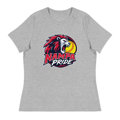 Performance | Women's Relaxed T Shirt | Nampa Pride | Lion Crest Logo