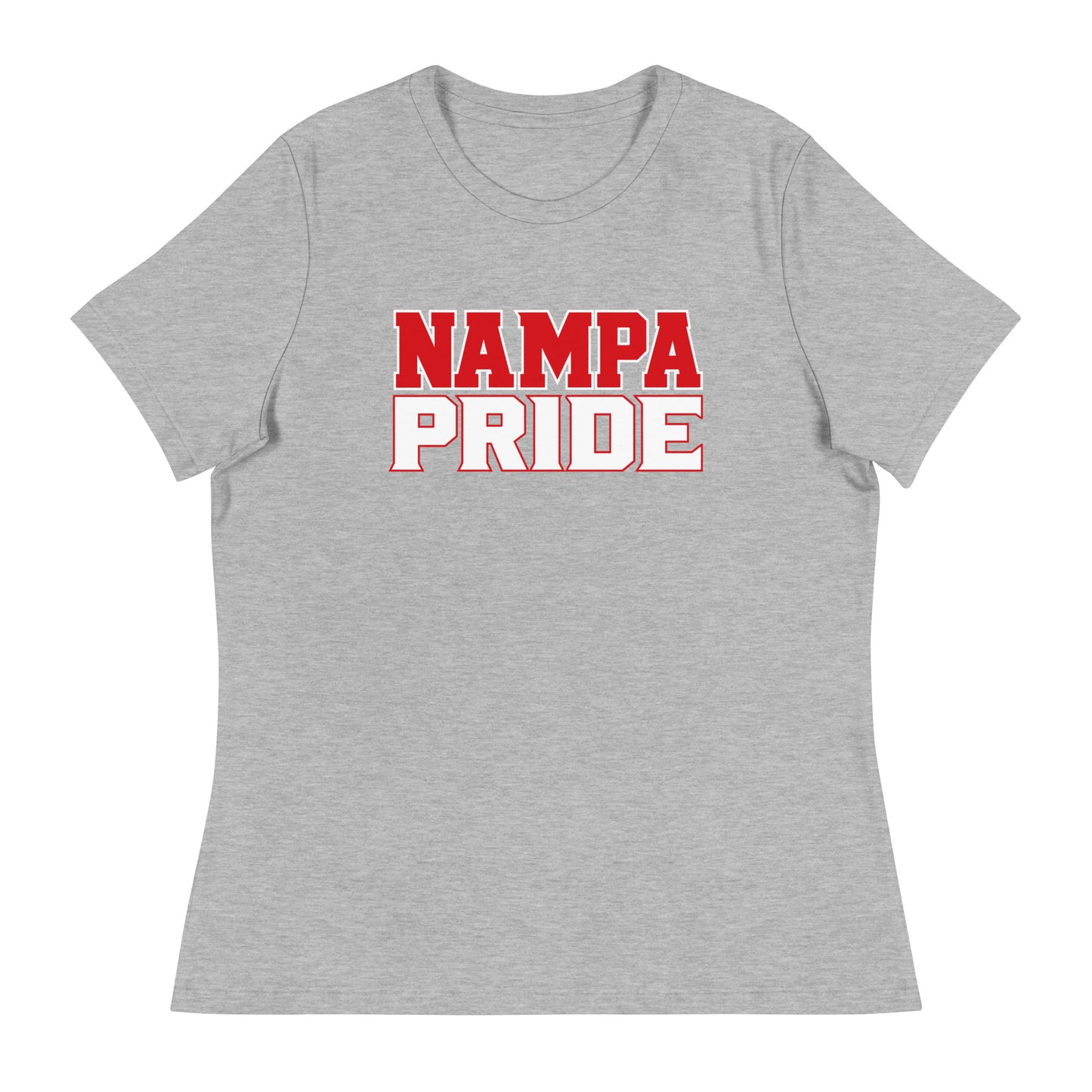 Performance | Women's Relaxed T Shirt | Nampa Pride | Letter Mark Logo