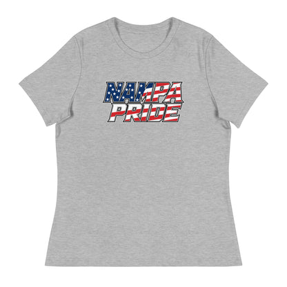 Performance | Women's Relaxed T Shirt | Nampa Pride | Modern Script Logo