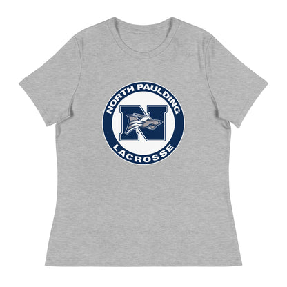Performance | Women's Relaxed T Shirt | North Paulding Lacrosse | Badge Logo