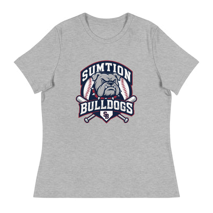 Performance | Women's Relaxed T Shirt | Sumtion bulldogs | Emblem Logo