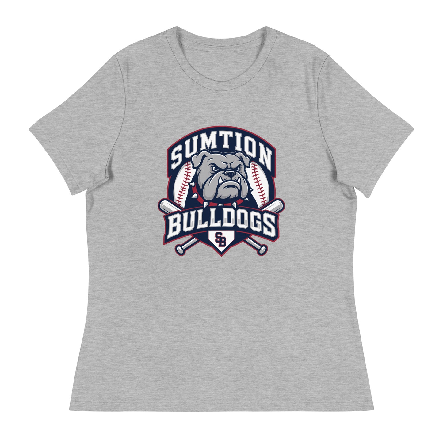 Performance | Women's Relaxed T Shirt | Sumtion bulldogs | Emblem Logo