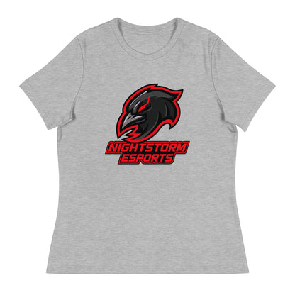 Performance | Women's Relaxed T Shirt | NightStorm Esports | Crest Logo