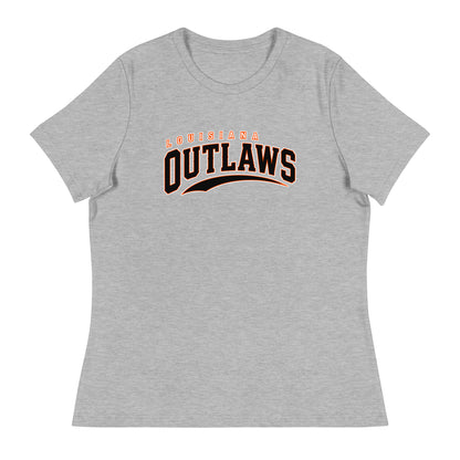 Performance | Women's Relaxed T Shirt | Louisiana Outlaws | Vanguard Logo
