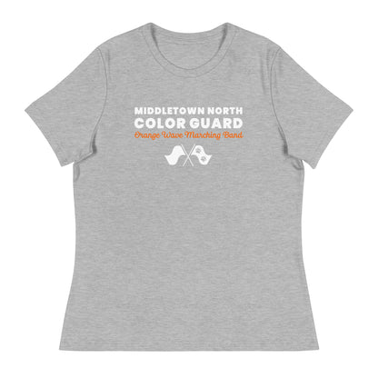 Performance | Women's Relaxed T Shirt | Orange Wave Marching Band | Modern Script Logo