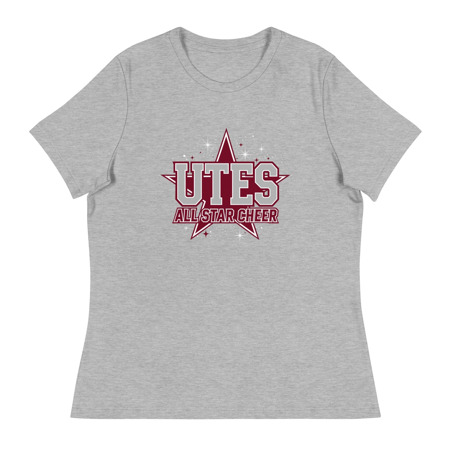 Performance | Women's Relaxed T Shirt | Utes Allstar Cheer | Crest Logo