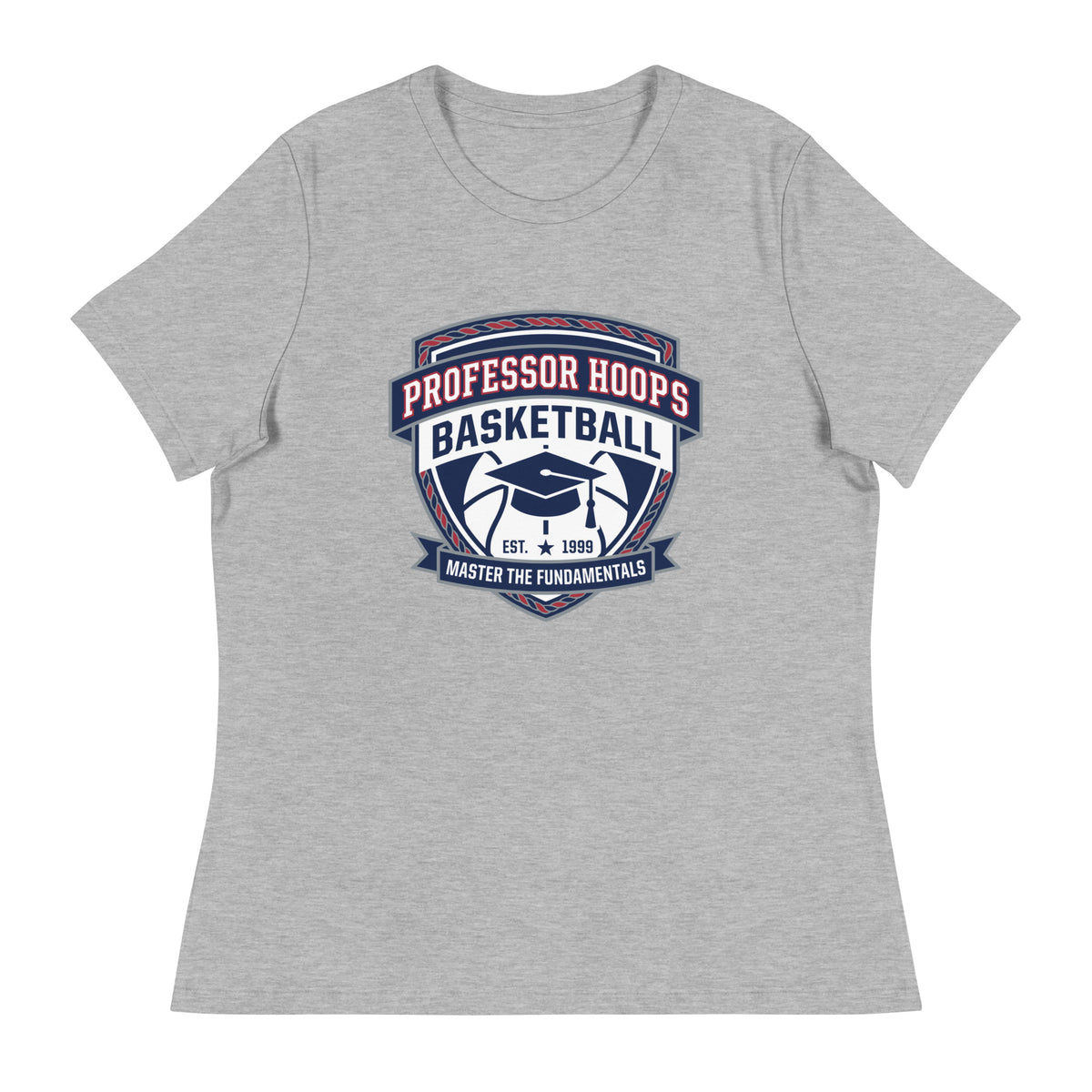 Performance | Women's Relaxed T Shirt | Professor Hoops Basketball | Crest Logo