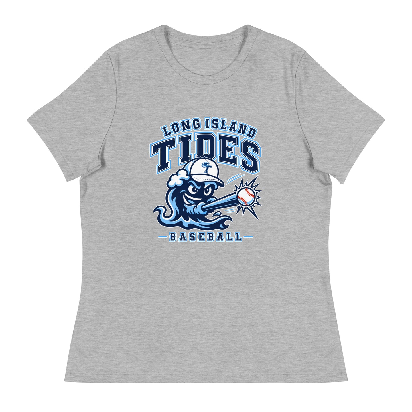 Performance | Women's Relaxed T Shirt | Long Island Tides Baseball | Valor Logo